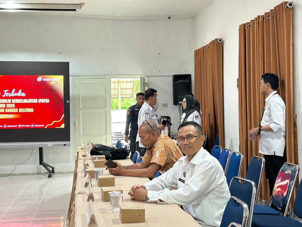 Kanwil Ditjenpas Kep. Babel Hadiri Rapat Pleno Terbuka Rekapitulasi PDPB Semester II Tahun 2025